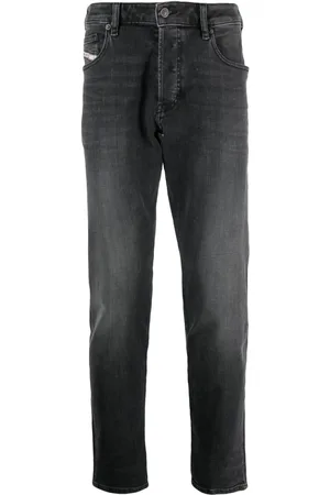 Diesel Jean droit D-Yennox à effet délavé