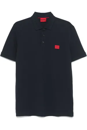 HUGO BOSS Polo en piqué de coton à patch logo