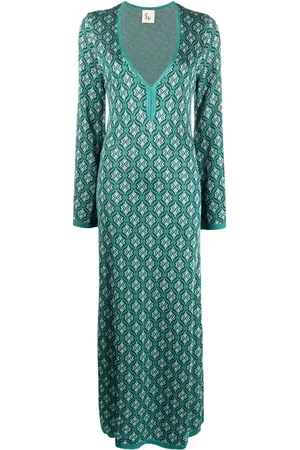 Paula Robe Malaya à motif en jacquard