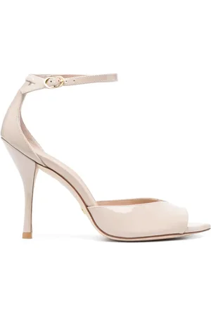 Stuart Weitzman Sandales en cuir 110 mm à fini verni