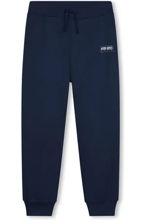 Kenzo Pantalon de jogging en coton à logo imprimé