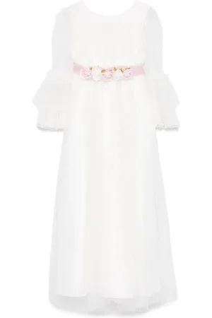 MONNALISA Robe à fleurs brodées