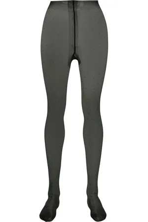 MAISON CLOSE Collants Plumetis Glossy à pois