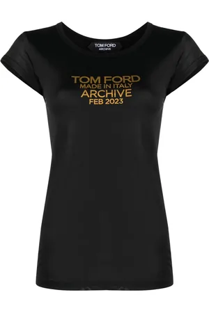 Tom Ford T-shirt en soie à logo imprimé