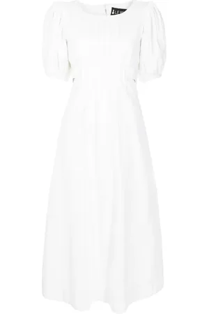 Lethicia Bronstein Robe mi-longue Aurora à manches bouffantes