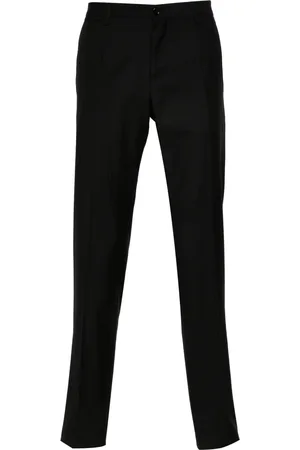 Dolce & Gabbana Pantalon en laine à plis marqués