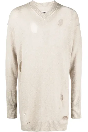 Maison Margiela Pull en maille à effet usé