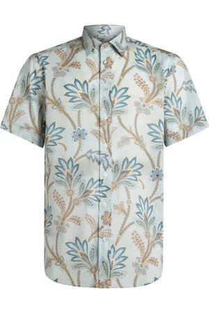 Etro Chemise en coton à imprimé cachemire