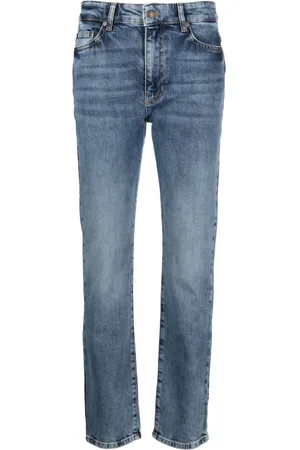 Chiara Ferragni Jean slim en coton à taille haute