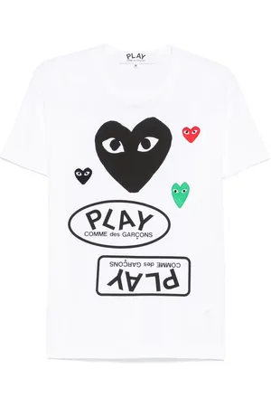 Comme des Garçons T-shirt en coton à logo imprimé