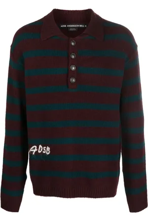Andersson Bell Polo rayé à logo brodé