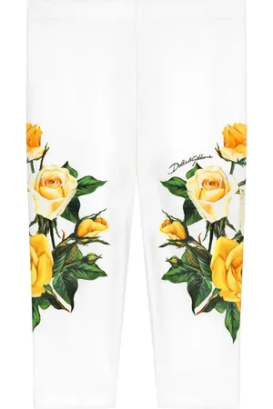 Dolce & Gabbana Legging à roses imprimées