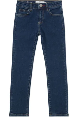 Philipp Plein Jean droit à patch logo