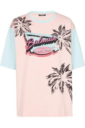 Balmain Veste en coton à imprimé Miami