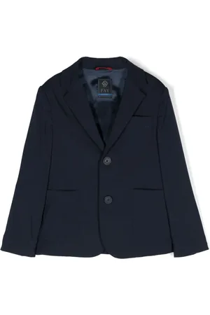 FAY Blazer boutonné à logo brodé
