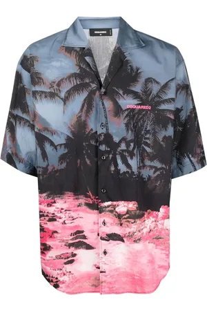 Dsquared2 Chemise à imprimé palmier
