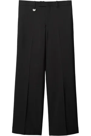 Burberry Pantalon en laine mélangée à coupe droite