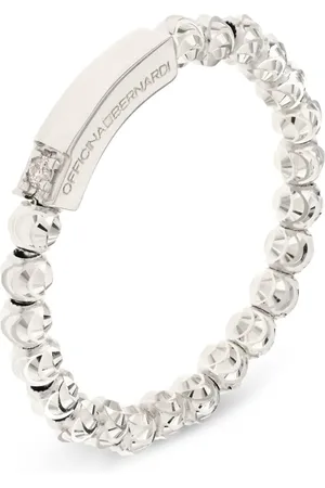 Officina Bernardi Bague en or blanc 18ct ornée de diamants
