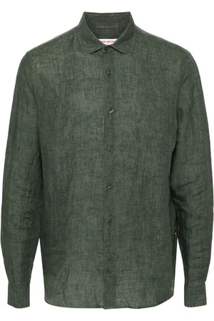 Orlebar Brown Chemise en lin à manches longues