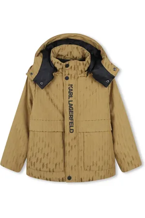 Karl Lagerfeld Manteau à motif monogrammé en jacquard