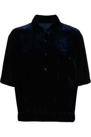 RTA Polo oversize à effet velours