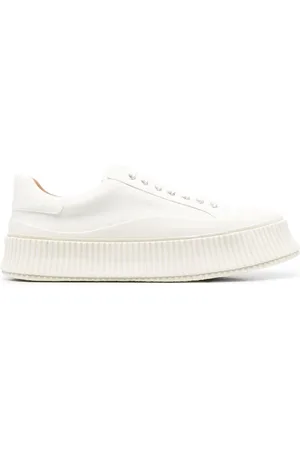 Jil Sander Baskets à semelle nervurée