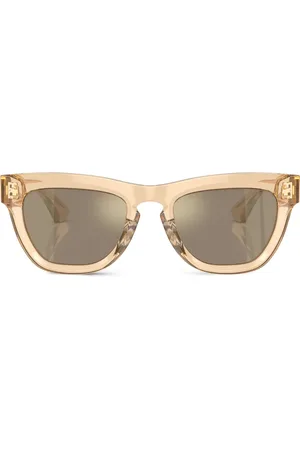 Burberry Lunettes de soleil carrées à logo gravé
