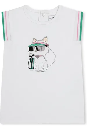 Karl Lagerfeld Robe en coton à imprimé Choupette