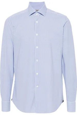 corneliani Chemise en popeline à rayures