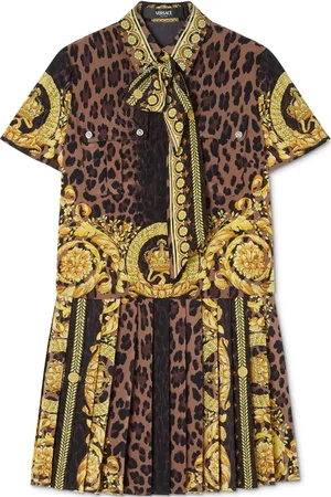 VERSACE Robe courte à imprimé Wild Barocco