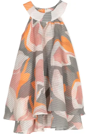 Little Bambah Robe à logo imprimé