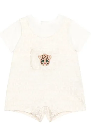Dolce & Gabbana Barboteuse à logo appliqué