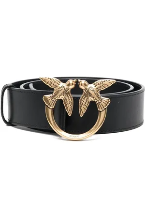 Pinko Ceinture en cuir à plaque logo