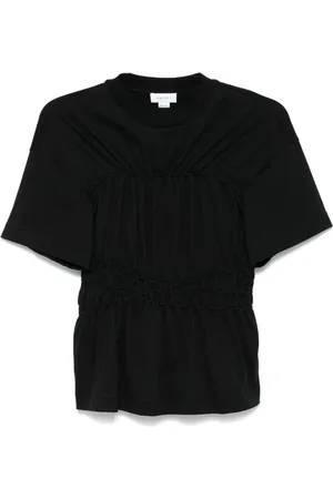 Alexander McQueen T-shirt à détails froncés