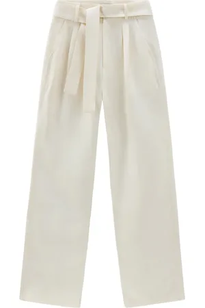 Woolrich Pantalon droit à taille ceinturée