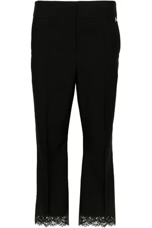 Twin-Set Pantalon orné de dentelle à coupe courte