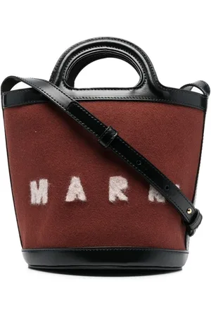 Marni Sac seau Tasche à logo imprimé