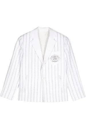 Maison Ava Blazer rayé Grayson à simple boutonnage