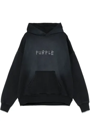 Purple Brand Hoodie à logo strassé
