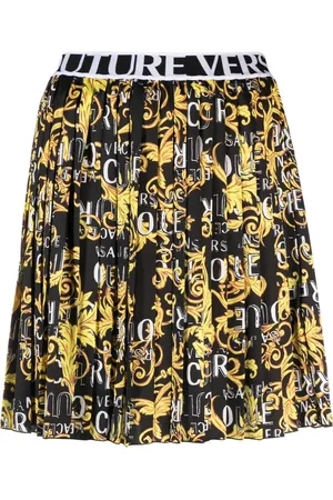 VERSACE Jupe plissée à imprimé baroque