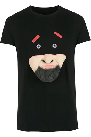 AMIR SLAMA T-shirt en coton à imprimé graphique