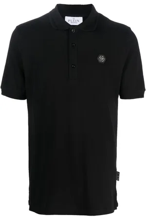 Philipp Plein Polo à plaque logo