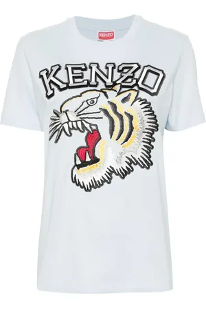 Kenzo T-shirt en coton à logo brodé