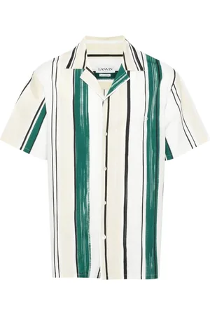 Lanvin Chemise rayée à logo brodé