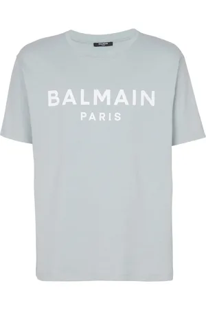 Balmain T-shirt en coton à logo imprimé