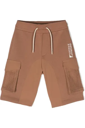 Emporio Armani Short cargo à logo brodé