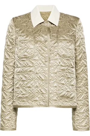 Moncler Veste matelassée à col en velours côtelé