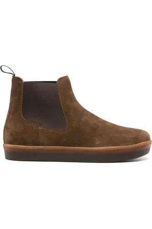 HENDERSON BARACCO Bottes en daim à empiècements élastiqués