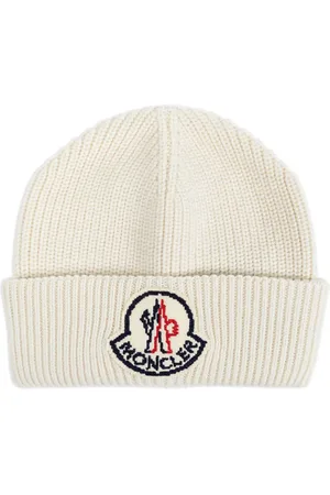 Moncler Bonnet en laine à patch logo