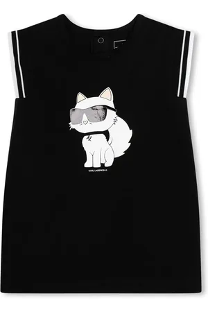 Karl Lagerfeld Robe en coton à imprimé Choupette
